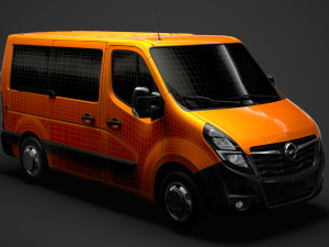 opel movano l1h1 windowvan 2020 3D Model