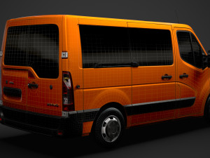 opel movano l1h1 windowvan 2020 3D Model