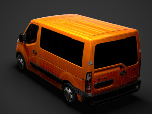 opel movano l1h1 windowvan 2020 3D Model