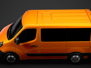 opel movano l1h1 windowvan 2020 3D Model