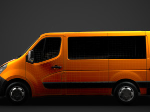 opel movano l1h1 windowvan 2020 3D Model