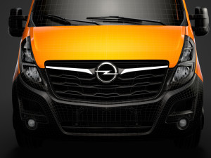 opel movano l1h1 windowvan 2020 3D Model