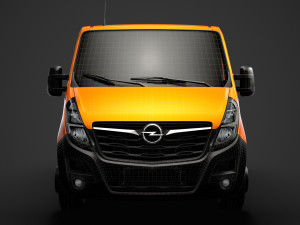 opel movano l1h1 windowvan 2020 3D Model