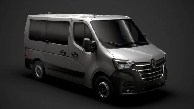 renault master l1h1 windowvan 2020 Modèle 3D .c4d .max .obj .3ds .fbx .stl .blend 