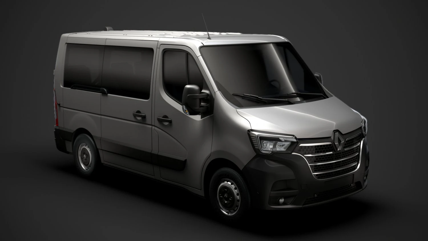 renault master l1h1 windowvan 2020 3D Model .c4d .max .obj .3ds .fbx .stl .blend
