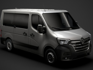 renault master l1h1 windowvan 2020 3D Model