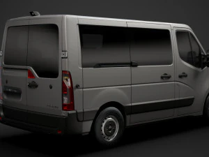 renault master l1h1 windowvan 2020 3D Model