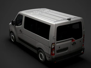 renault master l1h1 windowvan 2020 3D Model