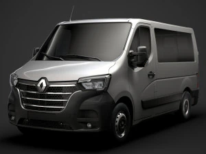 renault master l1h1 windowvan 2020 3D Model