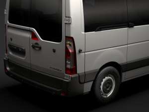renault master l1h1 windowvan 2020 Modèle 3D