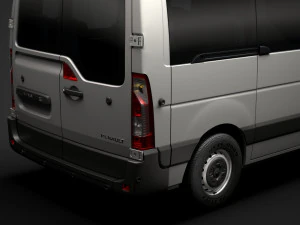 renault master l1h1 windowvan 2020 3D Model