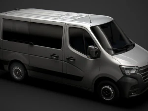 renault master l1h1 windowvan 2020 3D Model