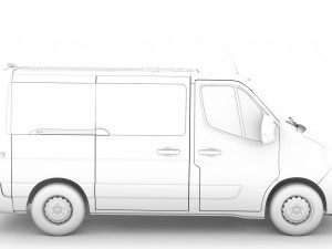 renault master l1h1 windowvan 2020 Modèle 3D