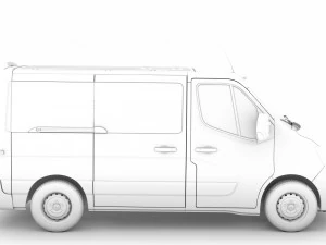 renault master l1h1 windowvan 2020 3D Model