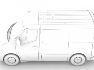 renault master l1h1 windowvan 2020 3D Model
