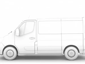renault master l1h1 windowvan 2020 3D Model