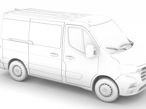 renault master l1h1 windowvan 2020 Modèle 3D