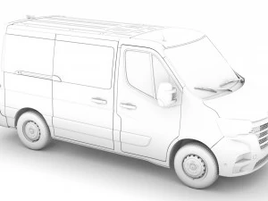 renault master l1h1 windowvan 2020 3D Model