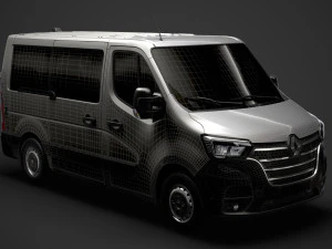 renault master l1h1 windowvan 2020 3D Model