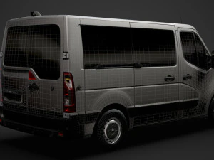renault master l1h1 windowvan 2020 3D Model
