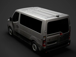 renault master l1h1 windowvan 2020 3D Model