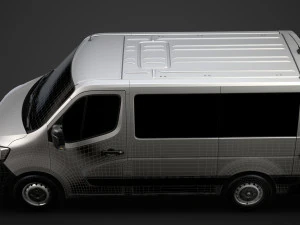 renault master l1h1 windowvan 2020 3D Model