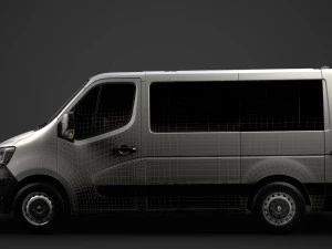 renault master l1h1 windowvan 2020 3D Model