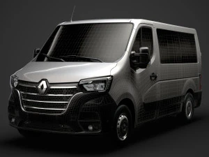 renault master l1h1 windowvan 2020 3D Model