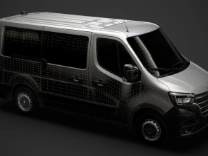 renault master l1h1 windowvan 2020 3D Model