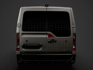renault master l1h1 windowvan 2020 3D Model