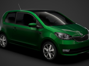 skoda citigo 3doors 2020 3D Model