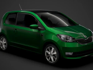 skoda citigo 3 portas 2020 Modelo 3D