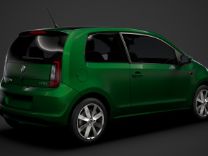 skoda citigo 3doors 2020 Modello 3D