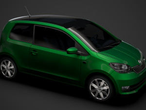skoda citigo 3doors 2020 Modello 3D
