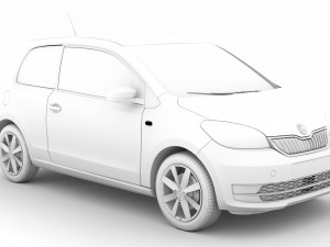 skoda citigo 3doors 2020 Modello 3D