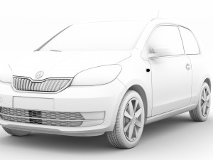 skoda citigo 3doors 2020 Modello 3D