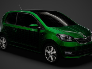 skoda citigo 3doors 2020 Modello 3D