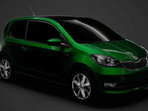 skoda citigo 3doors 2020 3D Model