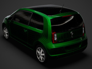 skoda citigo 3doors 2020 Modello 3D