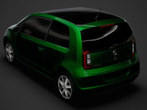 skoda citigo 3doors 2020 3D Model