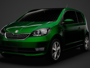 skoda citigo 3doors 2020 Modello 3D