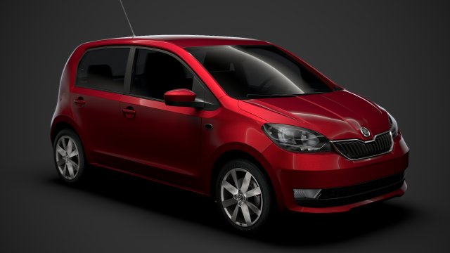 skoda citigo 5doors 2020 3D Model .c4d .max .obj .3ds .fbx .stl .blend 