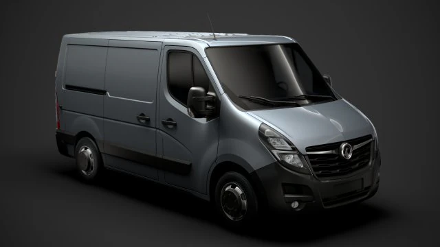 Opel Movano l1h1 furgone 2020 Modello 3D .c4d .max .obj .3ds .fbx .stl .blend 