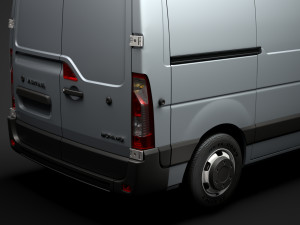 vauxhall movano l1h1 van 2020 Modelo 3D