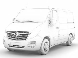 vauxhall movano l1h1 van 2020 Modelo 3D