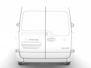 vauxhall movano l1h1 van 2020 Modelo 3D
