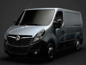 vauxhall movano l1h1 van 2020 Modelo 3D