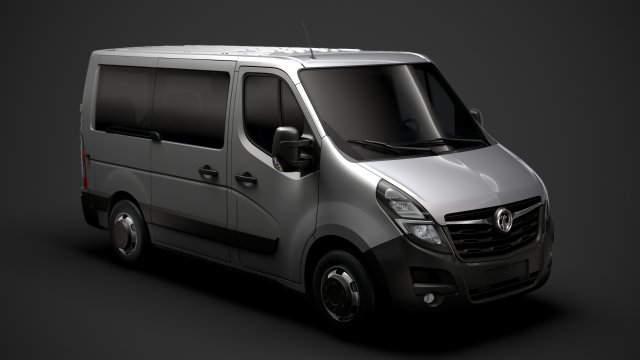 vauxhall movano l1h1 windowvan 2020 3D 模型 .c4d .max .obj .3ds .fbx .stl .blend