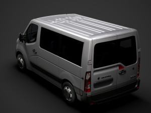 vauxhall movano l1h1 windowvan 2020 3D 模型