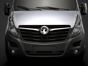 vauxhall movano l1h1 windowvan 2020 3D 模型